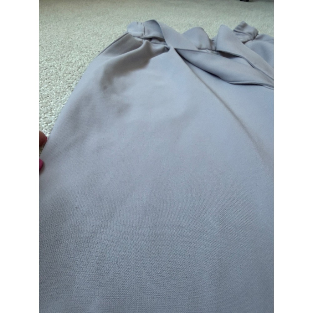 Lululemon Noir Pant Trouser Wide Leg Pant Women Size 4 Gray Pockets Silverscreen - Picture 10 of 12